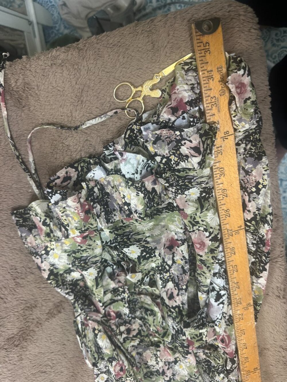 Kate Moss x ZARA Floral Silk Ruffle Mini Dress NWT Size Small - Picture 9 of 9